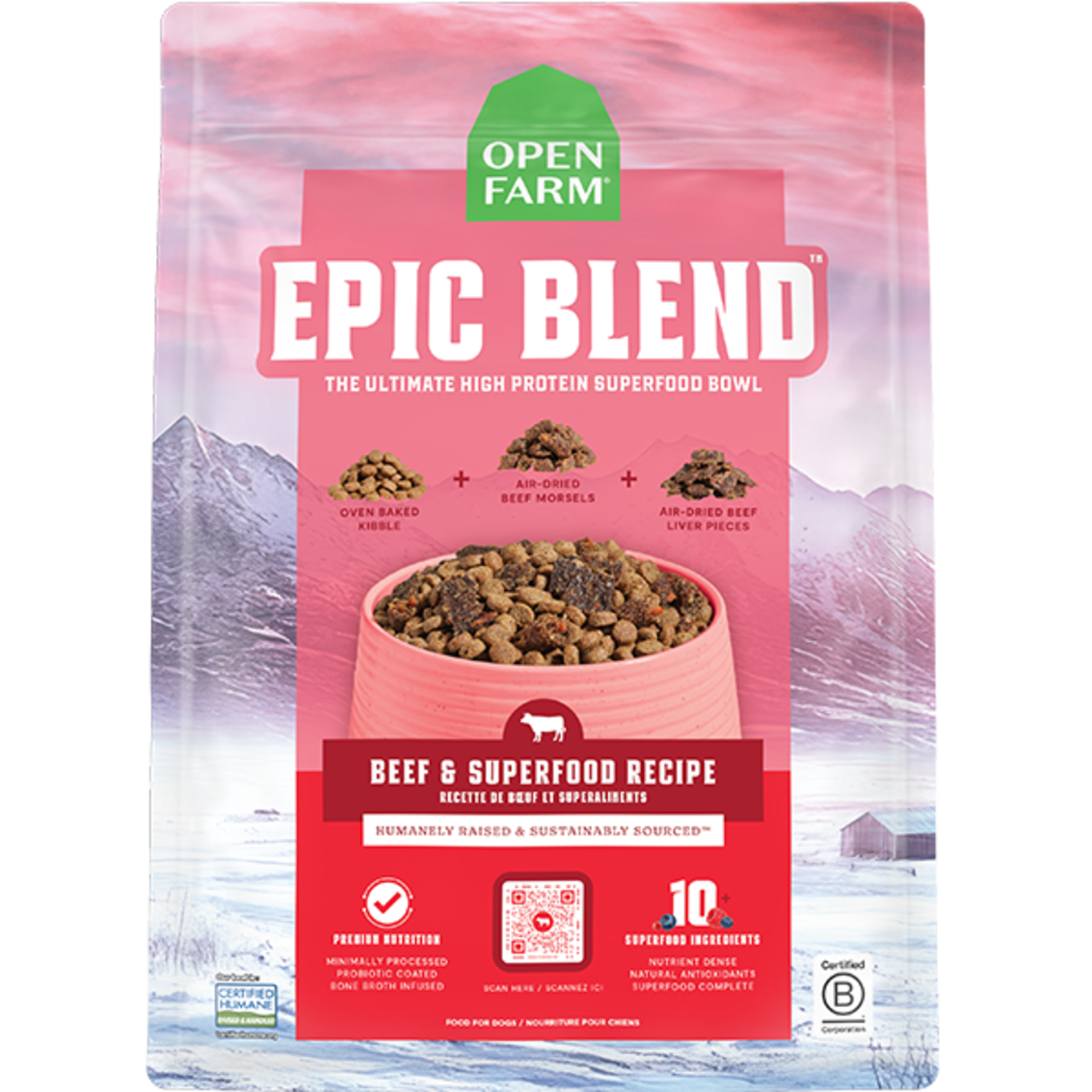 Open Farm Open Farm Dog Epic Blend Beef & Superfood 18 lb