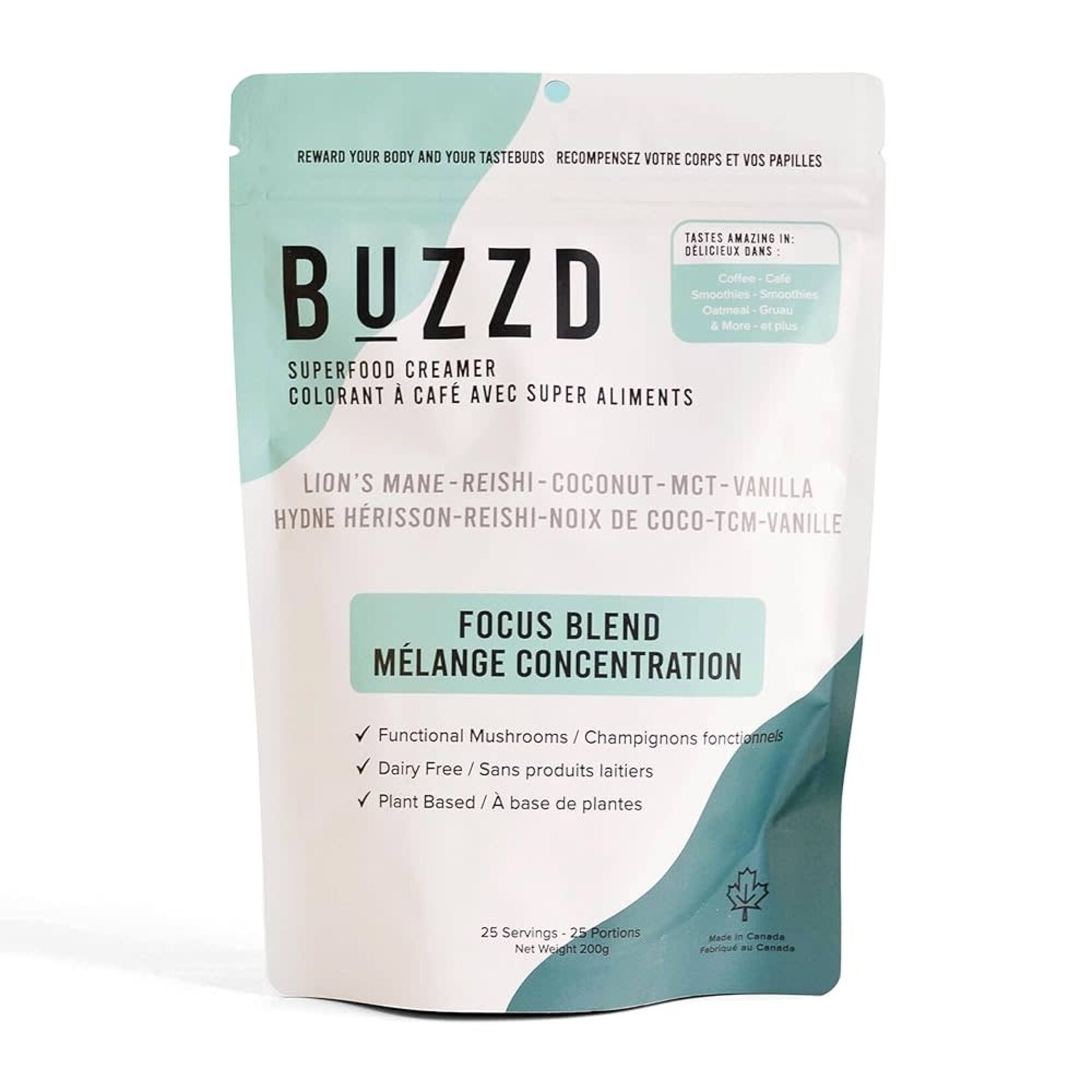 buzzd BUZZD SUPERFOOD CREAMER-FOCUS BLEND 200G