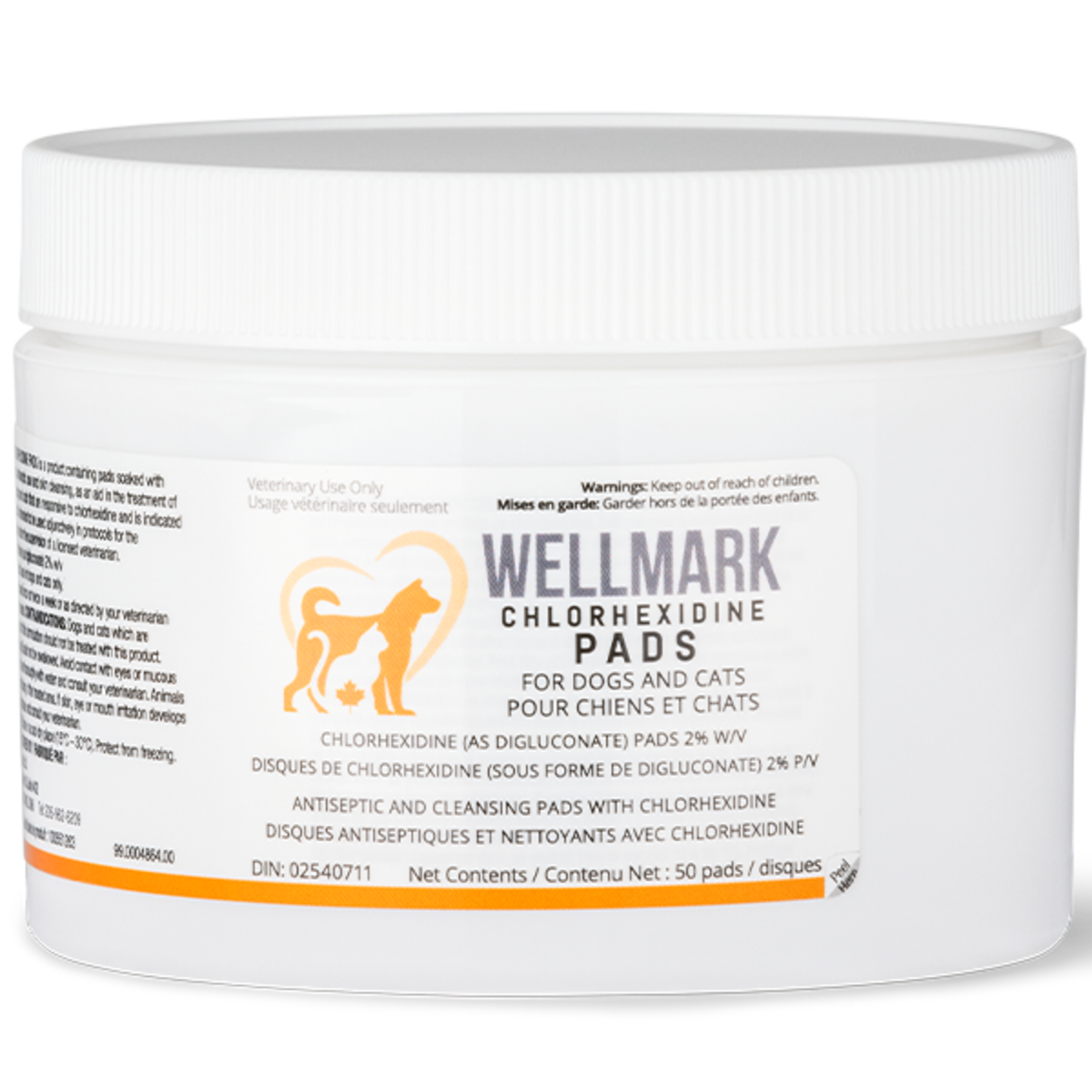 Wellmark Wellmark Dog/Cat Chlorhexidine Pads 50ct