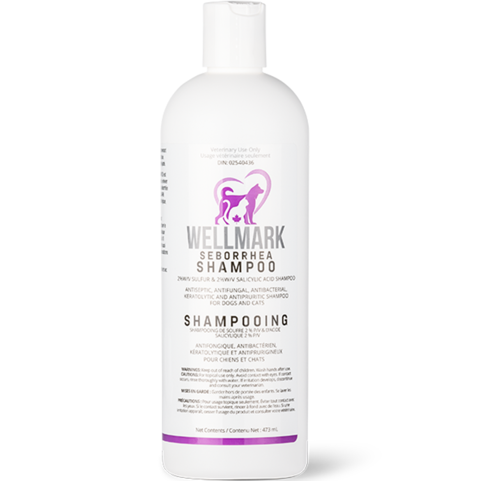 WELLMARK DOG/CAT SEBORRHEA SHAMPOO 473ML