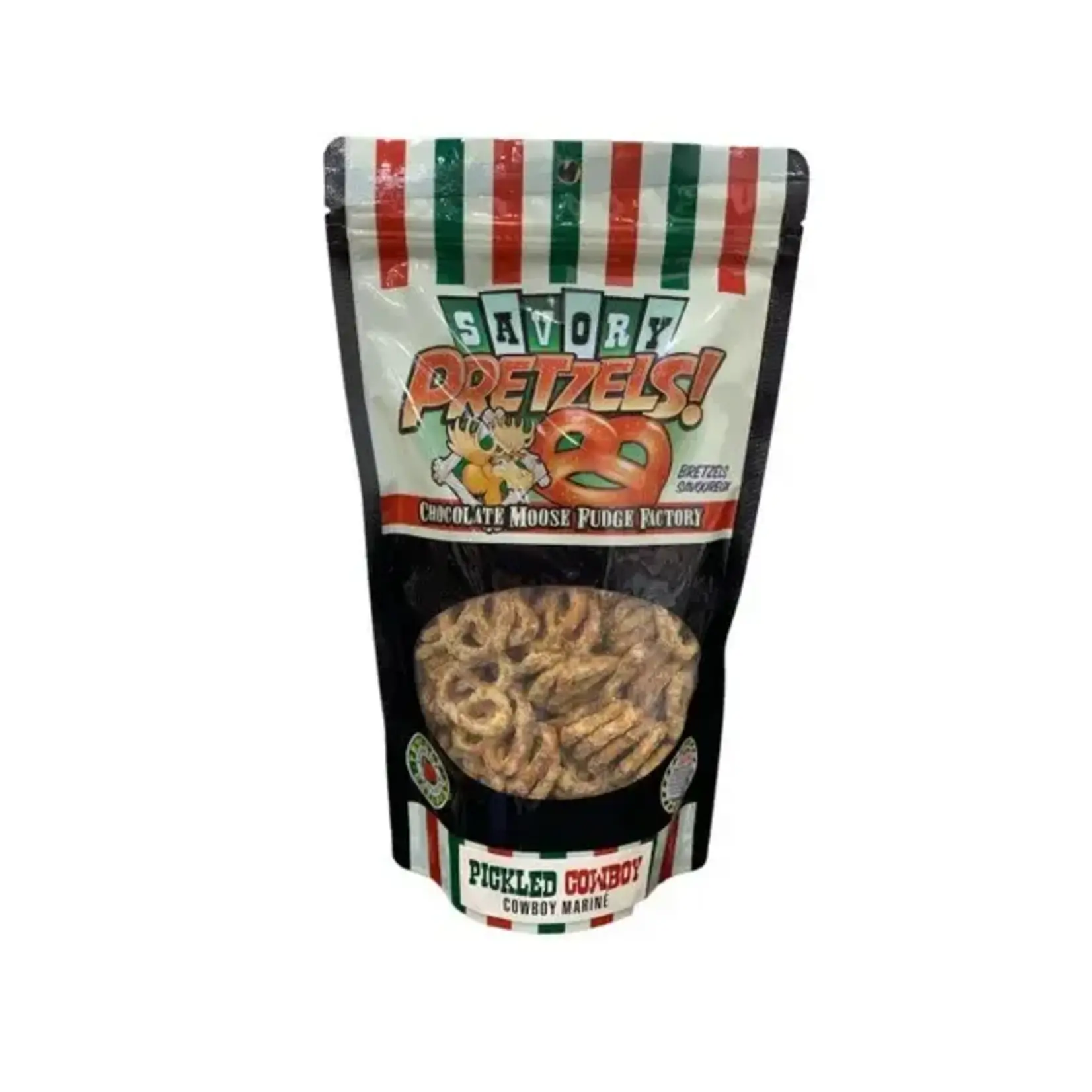 Chocolate Moose Fudge Factory SAVORY PRETZELS- PICKLED COWBOY 200G