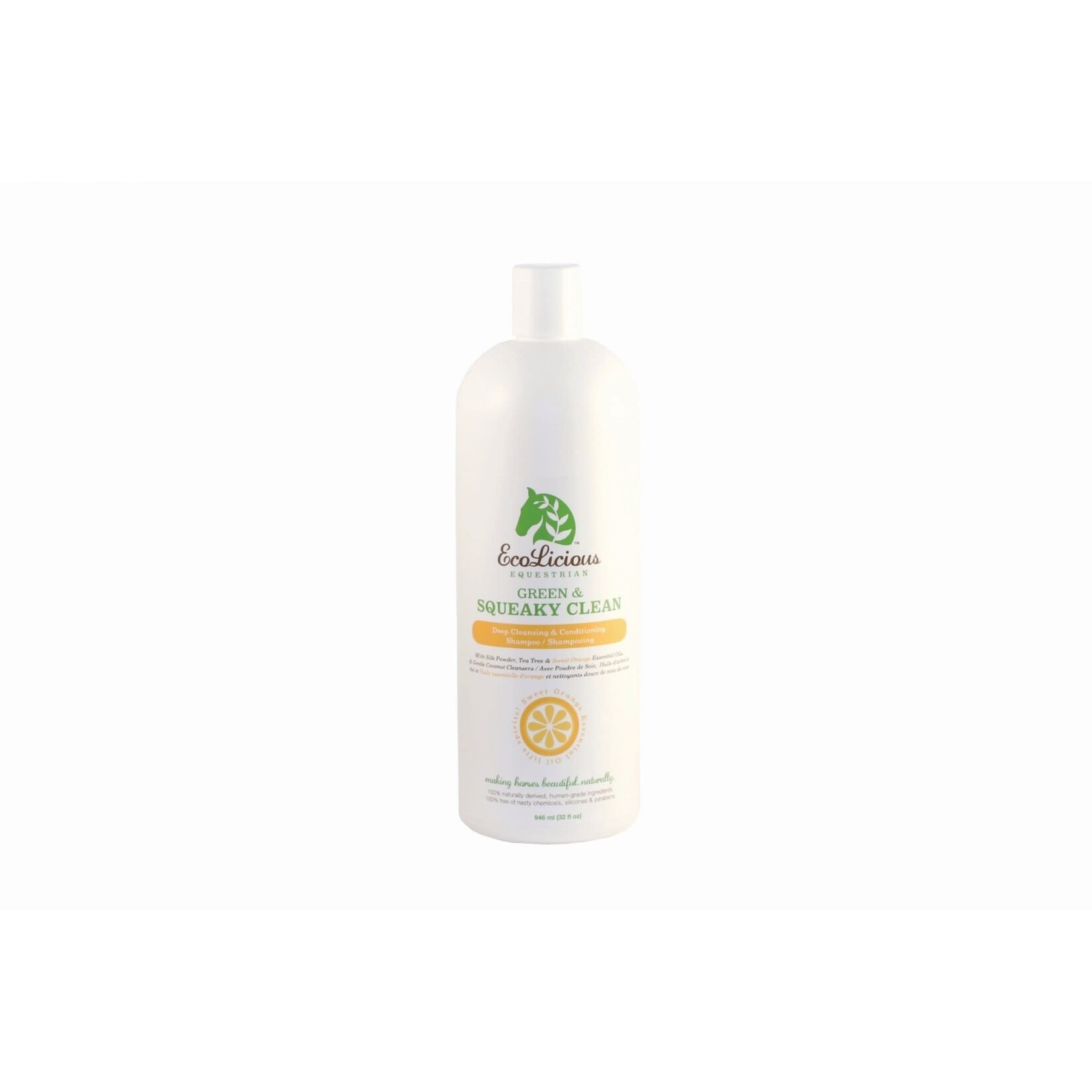 EcoLicious ECOLICIOUS SQUEAKY CLEAN & GREEN SHAMPOO, 946 ML