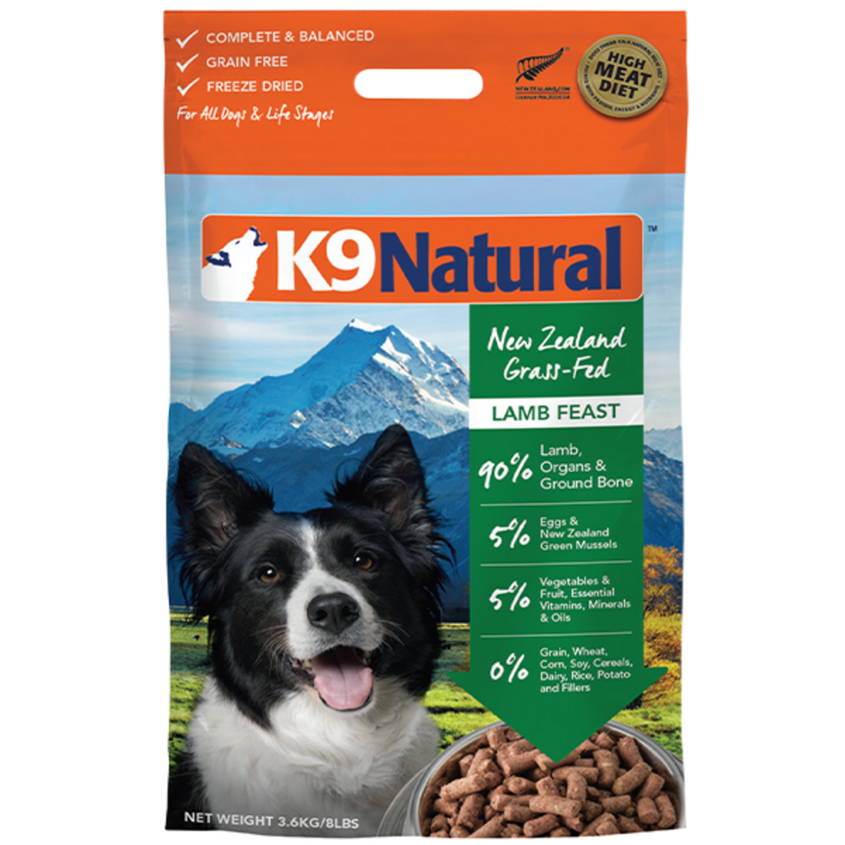 K9 Natural K9 Natural Dog Freeze-Dried Lamb 8lb