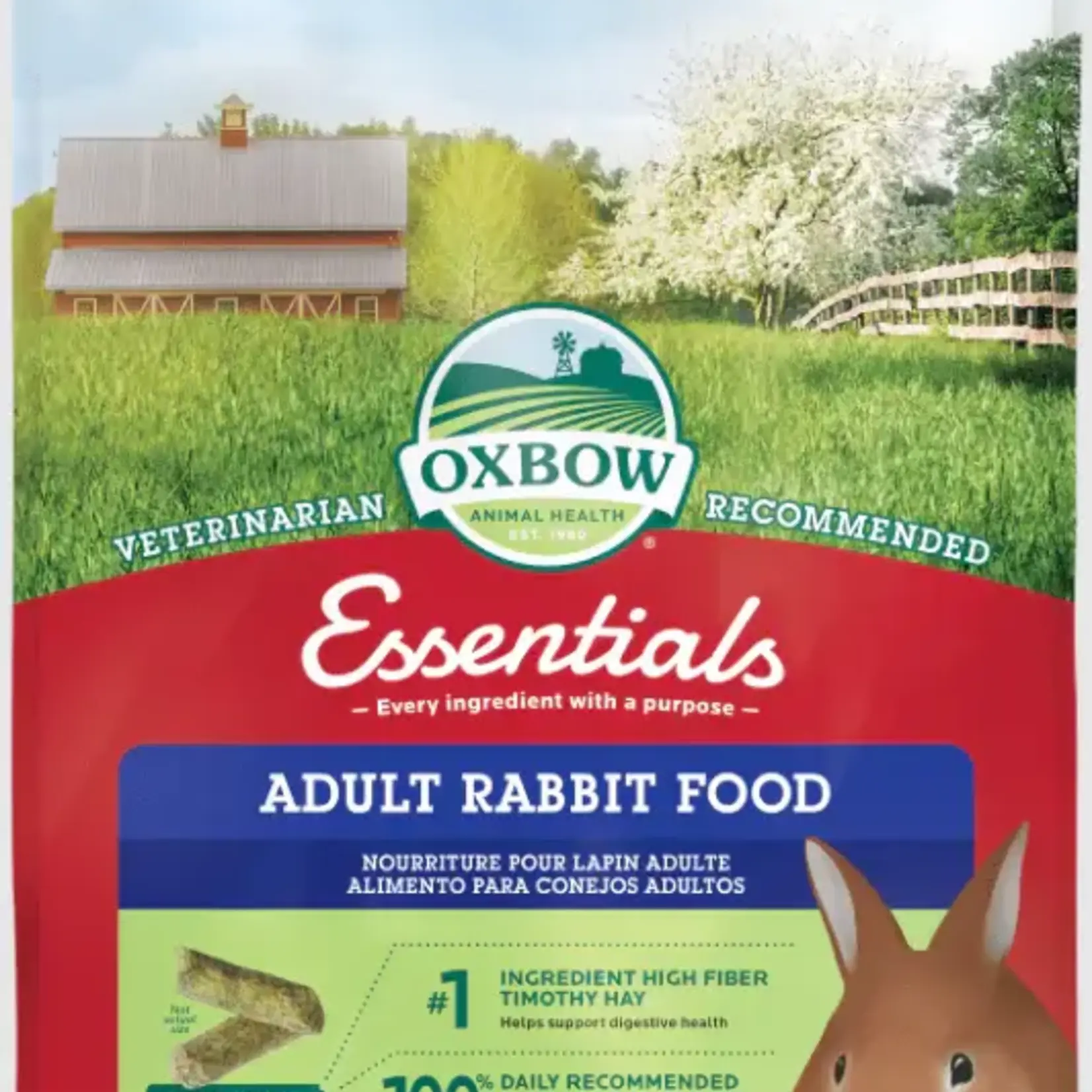 OXBOW ANIMAL HEALTH Oxbow Essentials Adult Rabbit Food 10lbs