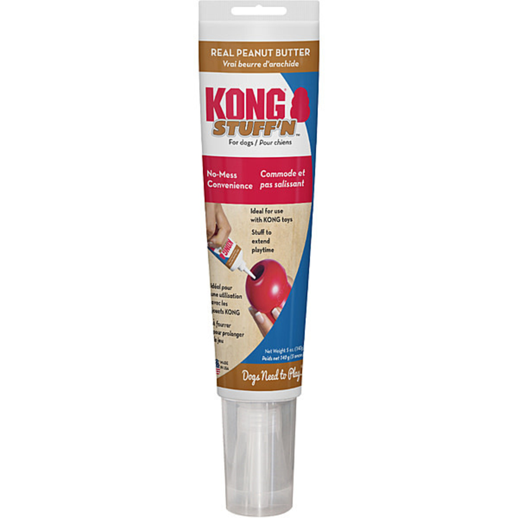 KONG DEC-Stuff N Real Peanut Butter Tube 5OZ