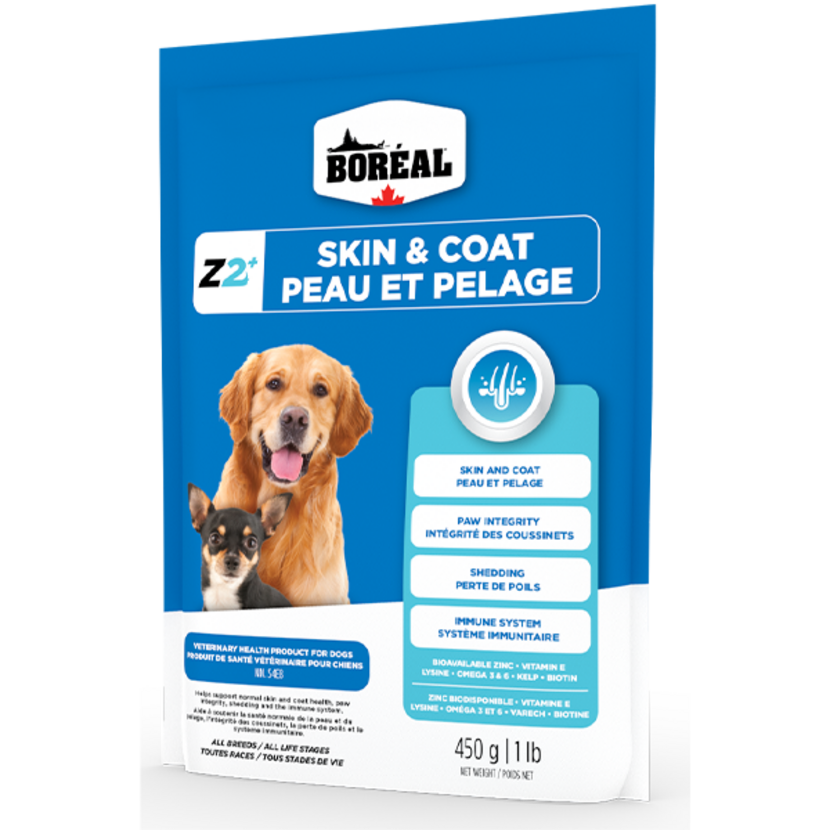 Boreal Boreal Dog Supplement Z2+ Skin & Coat 450g