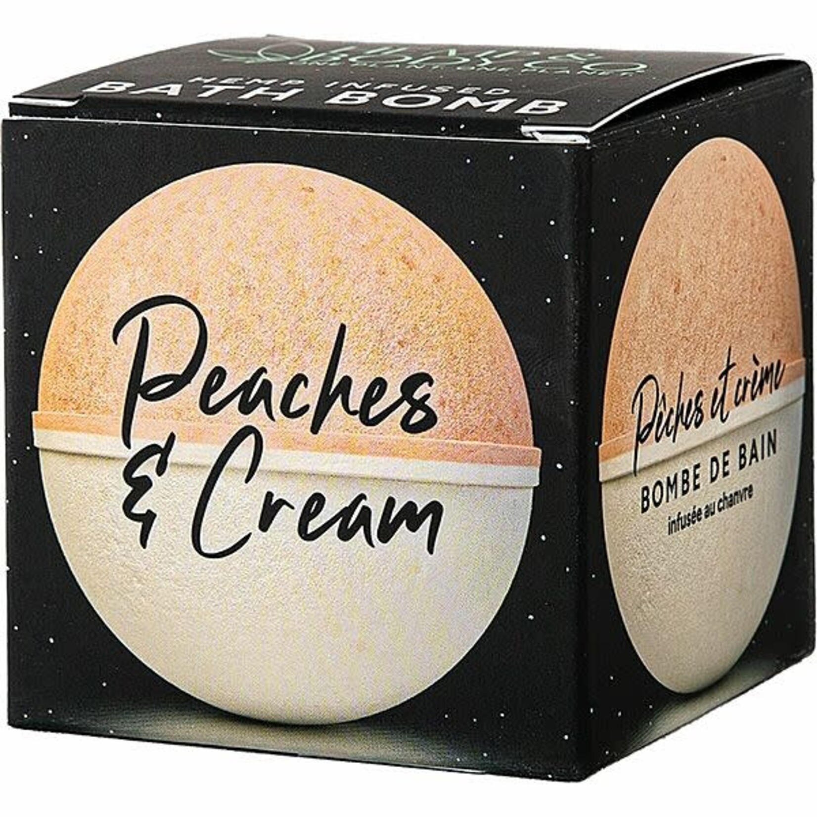 hemp & body co Bath Bomb Peaches & Cream 110MG