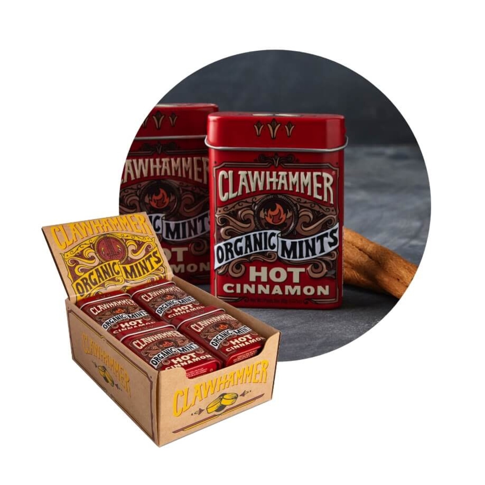 CLAWHAMMER ORGANIC MINTS- Hot Cinnamon