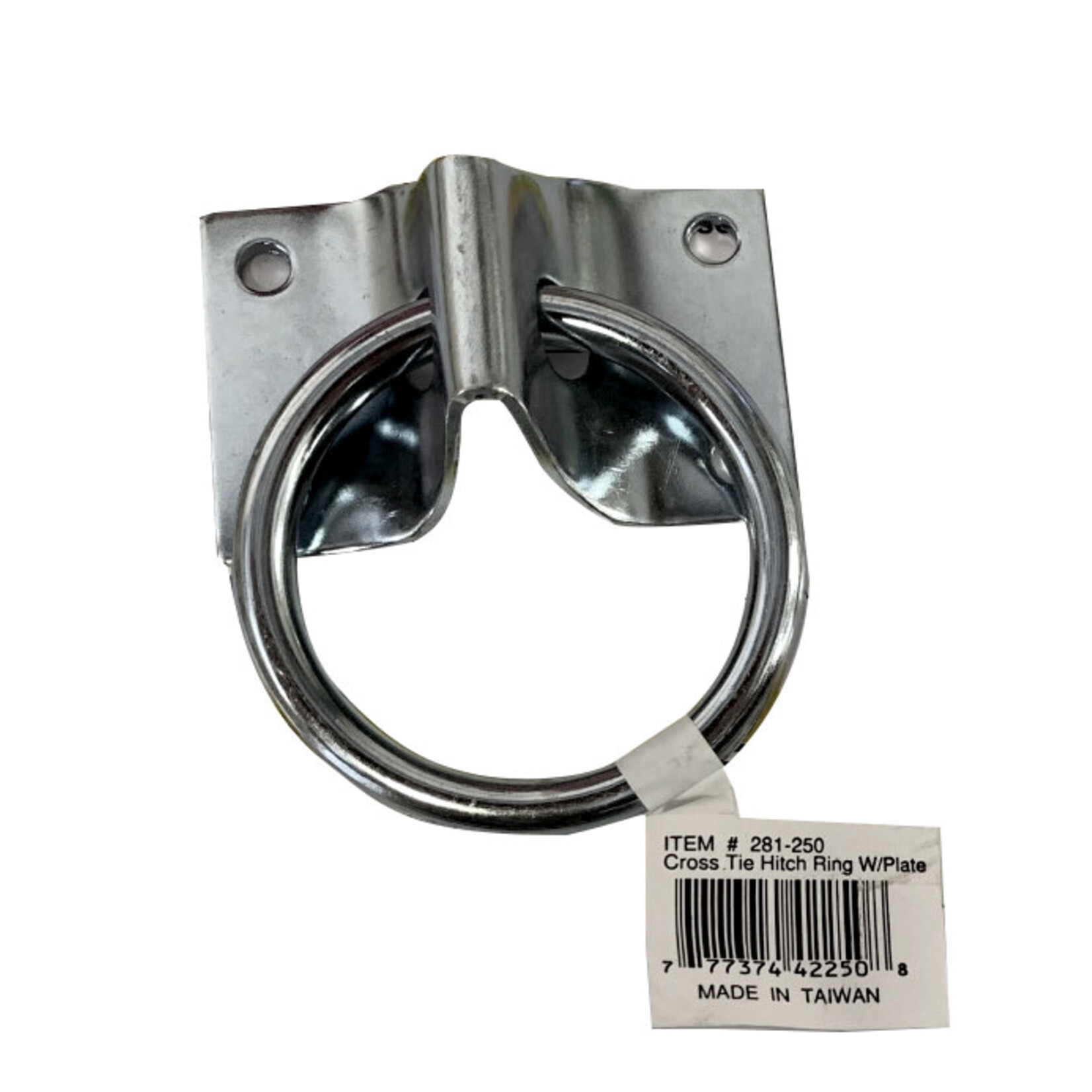 Cross Tie Hitching Ring With Plate