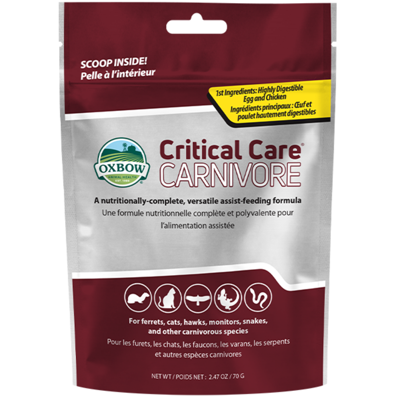 OXBOW ANIMAL HEALTH Oxbow Critical Care Carnivore 70g