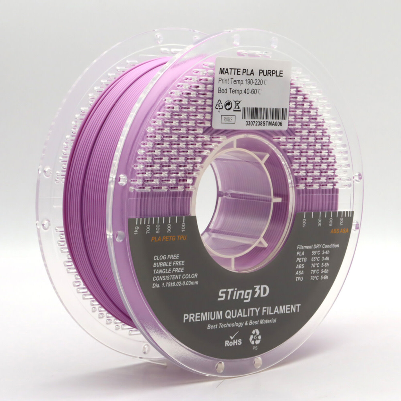 Sting3d Sting3d PLA Matte Filament 1.75mm 1 kg