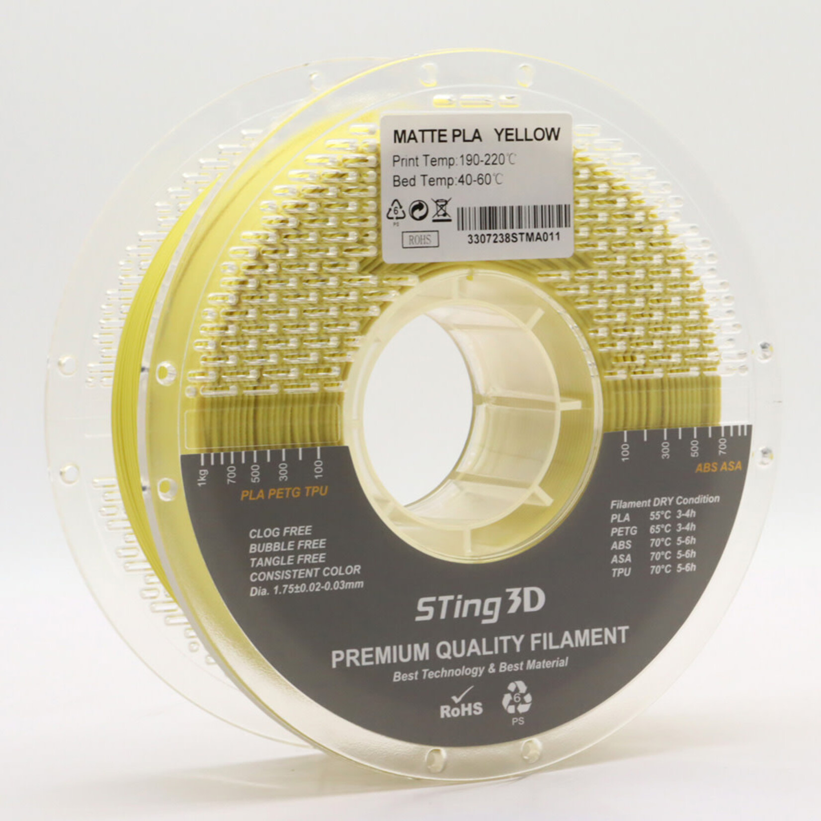 Sting3d Sting3d PLA Matte Filament 1.75mm 1 kg