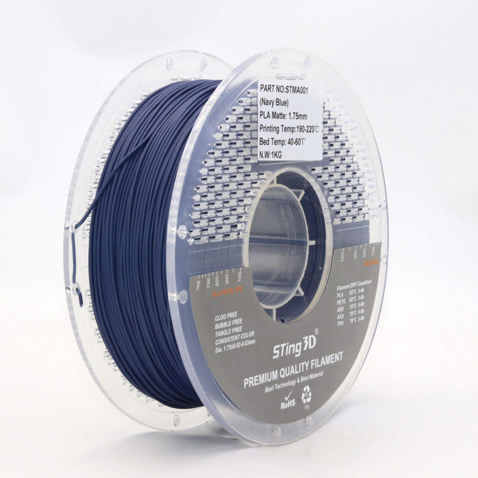 Sting3d Sting3d PLA Matte Filament 1.75mm 1 kg