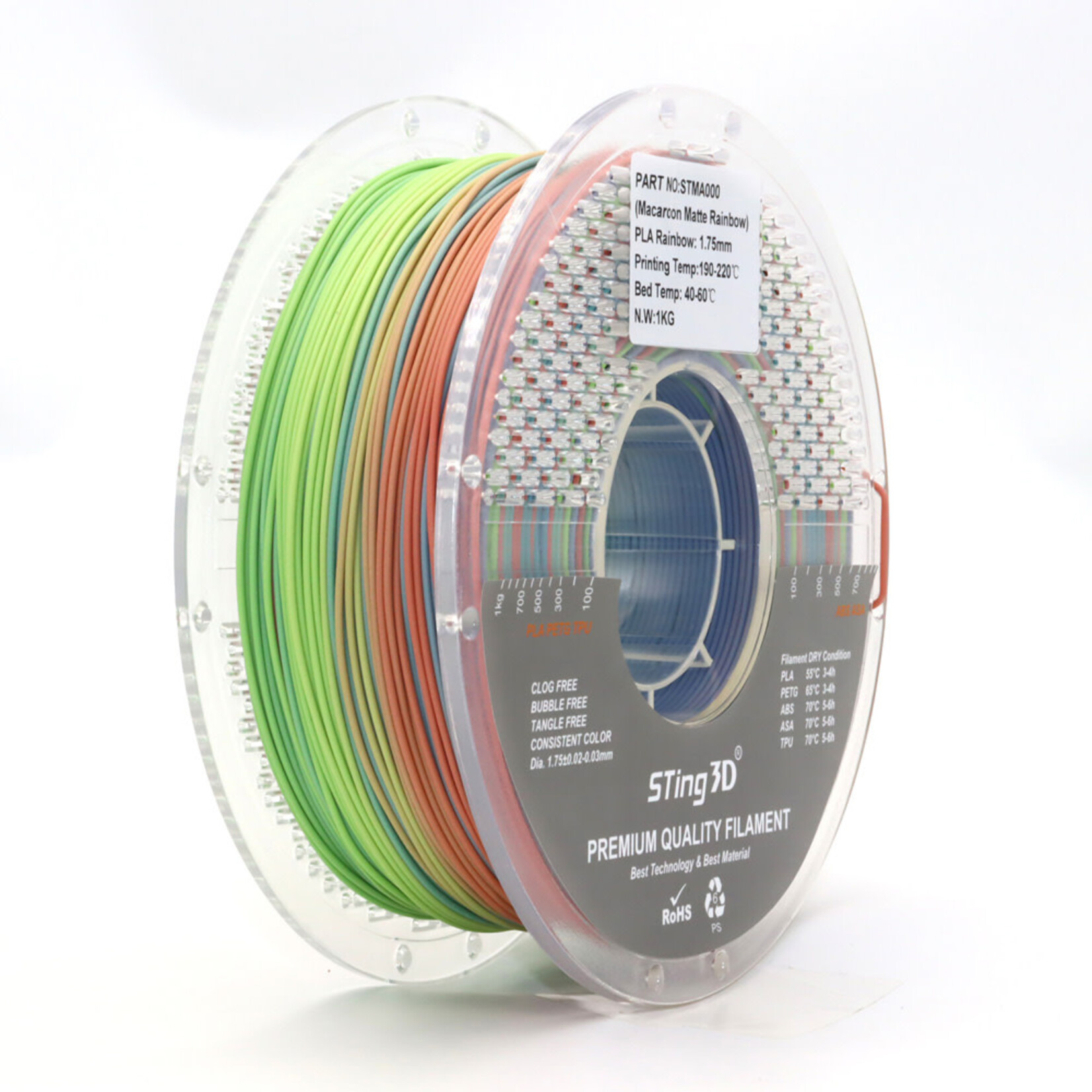 Sting3d Sting3d PLA Silk Filament 1.75mm 1kg