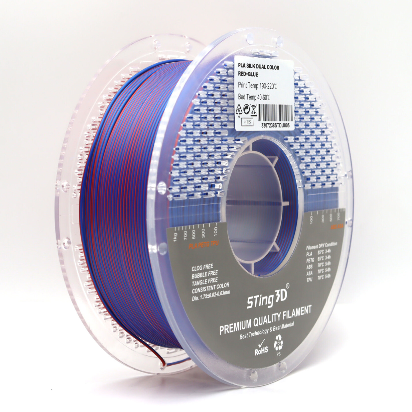 Sting3d Sting3d PLA Silk Filament 1.75mm 1kg