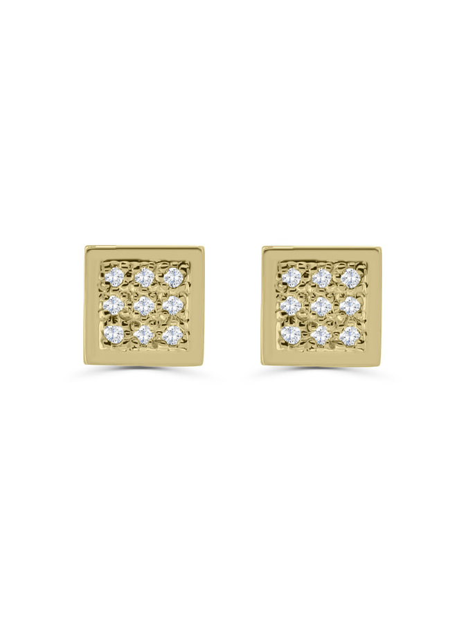10k Yellow Gold Diamond Earrings