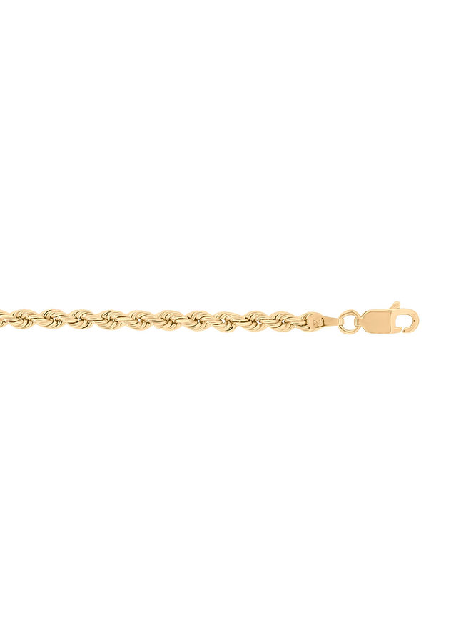 10k yellow anklet chain 10'' twist 3mm