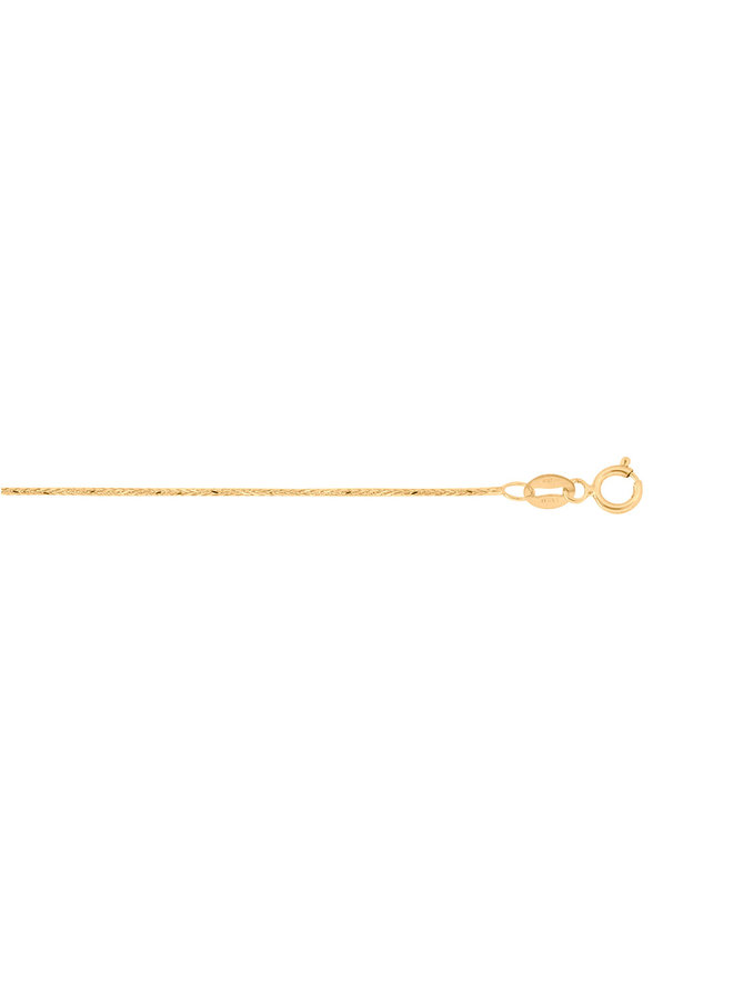 10k wheat yellow chain 16''