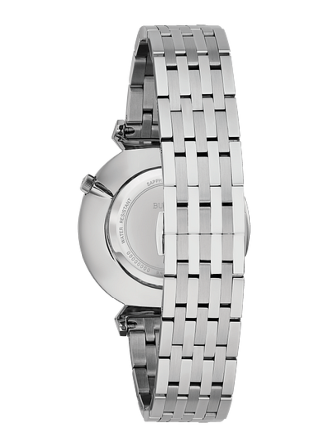 Bulova men's steel white background sapphire glass 38mm