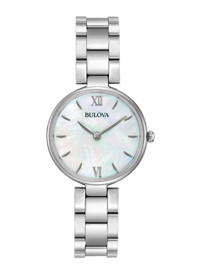 Bulova dame acier fond nacre 27mm