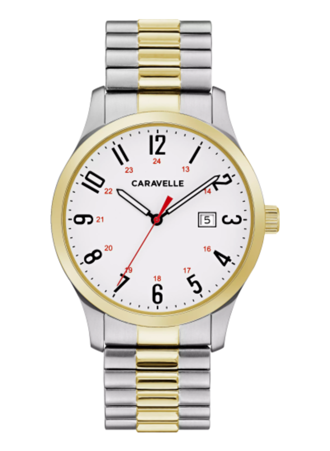 Mens watch with expandable strap best sale
