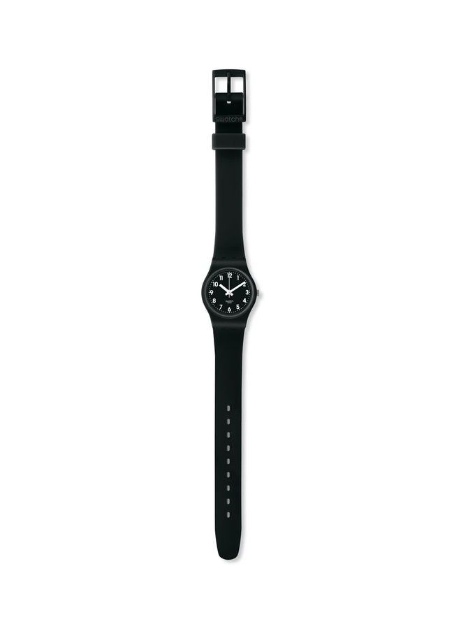 Swatch demoiselle fond et bracelet silicone noir 25mm