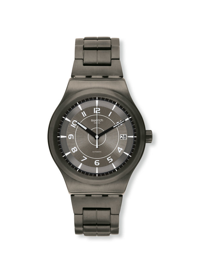 Swatch automatique acier inoxydable anthracite 42mm