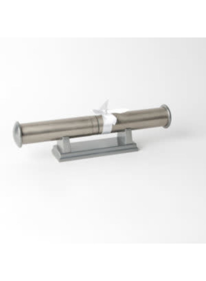 Pewter finished certificate holder