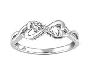 Bague infini diamant sale