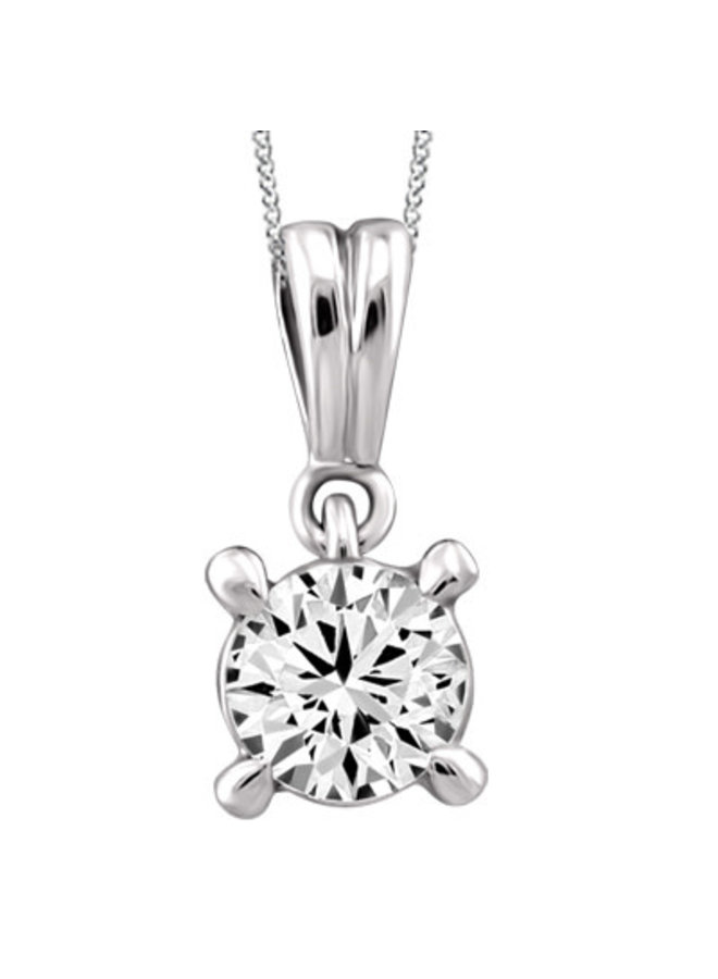 Ensemble or blanc 14k avec diamant 0.15 CT