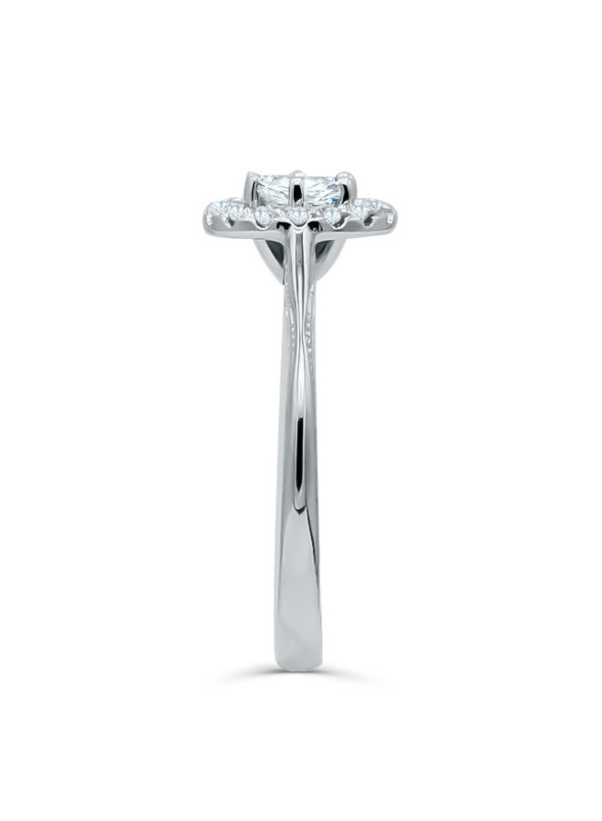 10k diamond ring 1x0.52ct VS2 color GH 16x0.01 I GH