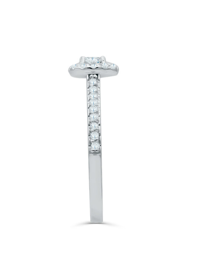 10k diamond ring 1x0.25ct SI GH 14x0.005 18x0.0075ct I GH