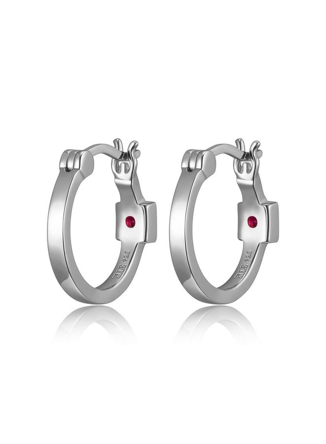 Earring .925 ELLE ring 24mm plain