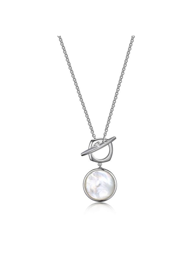 Collier  argent .925 nacre 16''