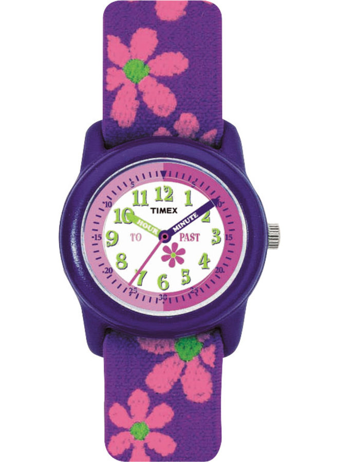 Timex enfant  mauve fleur rose