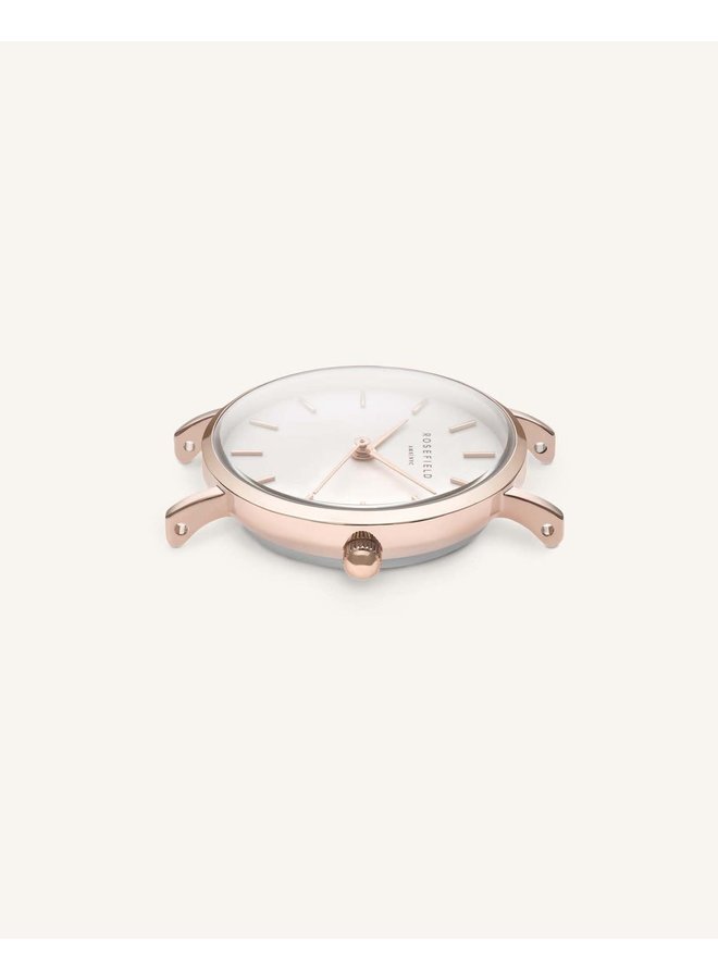 Rosefield rose gold cuir argent