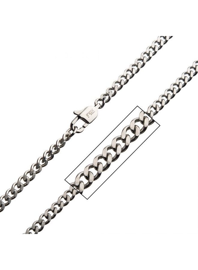 Chaine acier 24'' gourmette 4mm