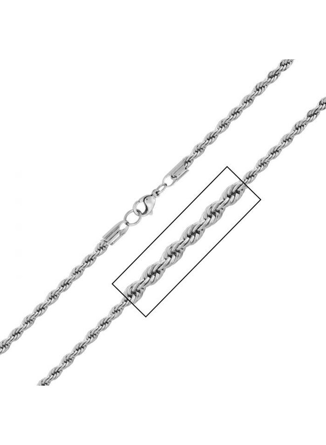 22'' steel chain twisted 3.7mm