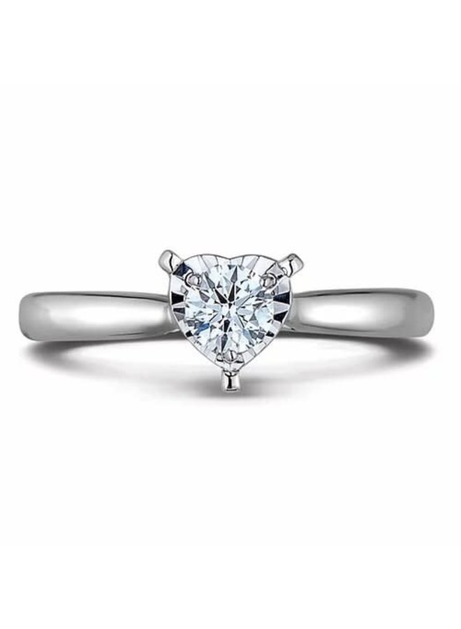 10k diamond heart ring 1x0.25ct SI1 GH