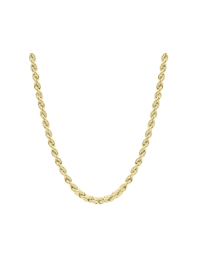 10k yellow twist chain 2.8mm 16''