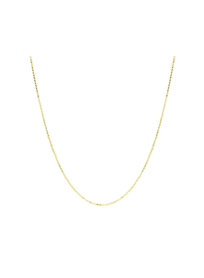 10k wheat yellow chain 16''