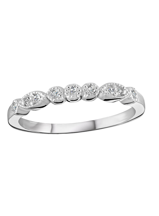14k white lab-grown bangle 0.12ct VS color F