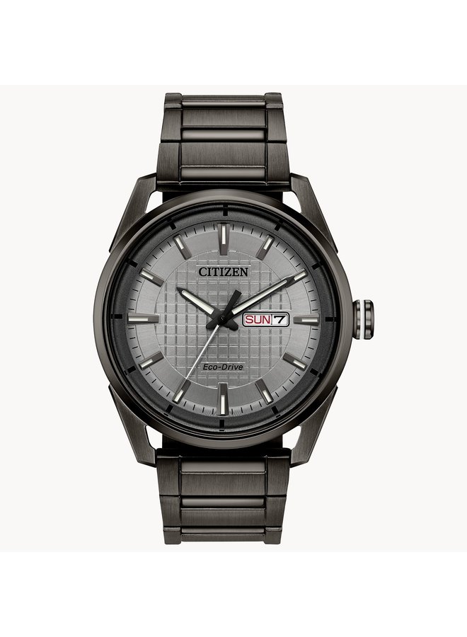 Citizen Eco-drive acier noir 42mm