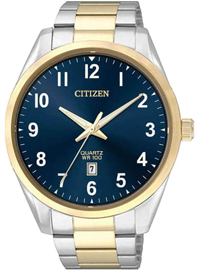 Citizen quartz 2 tones blue background 42mm men