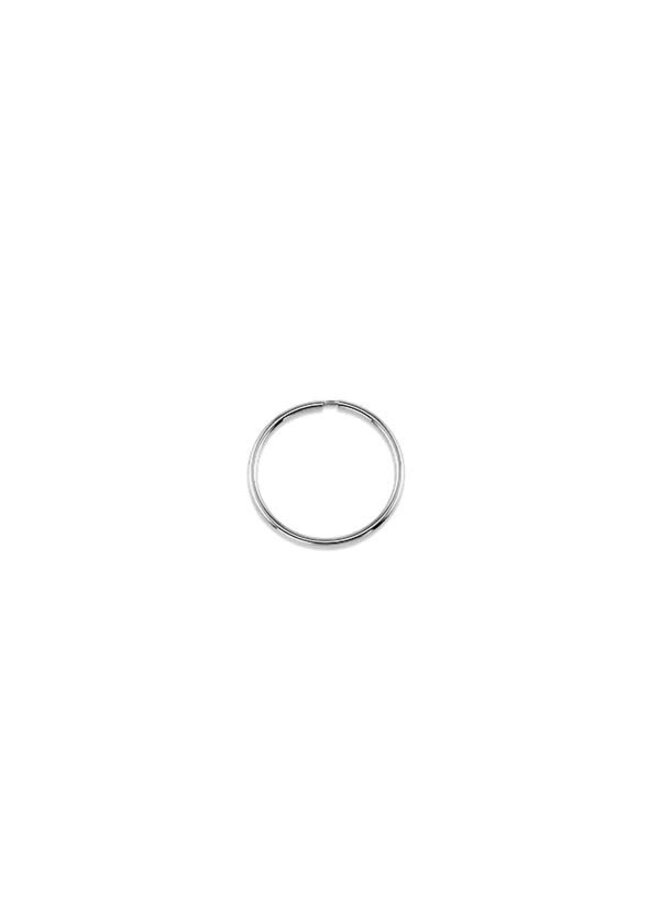 Boucle d'oreille dormeuse 10k blanc 15mm