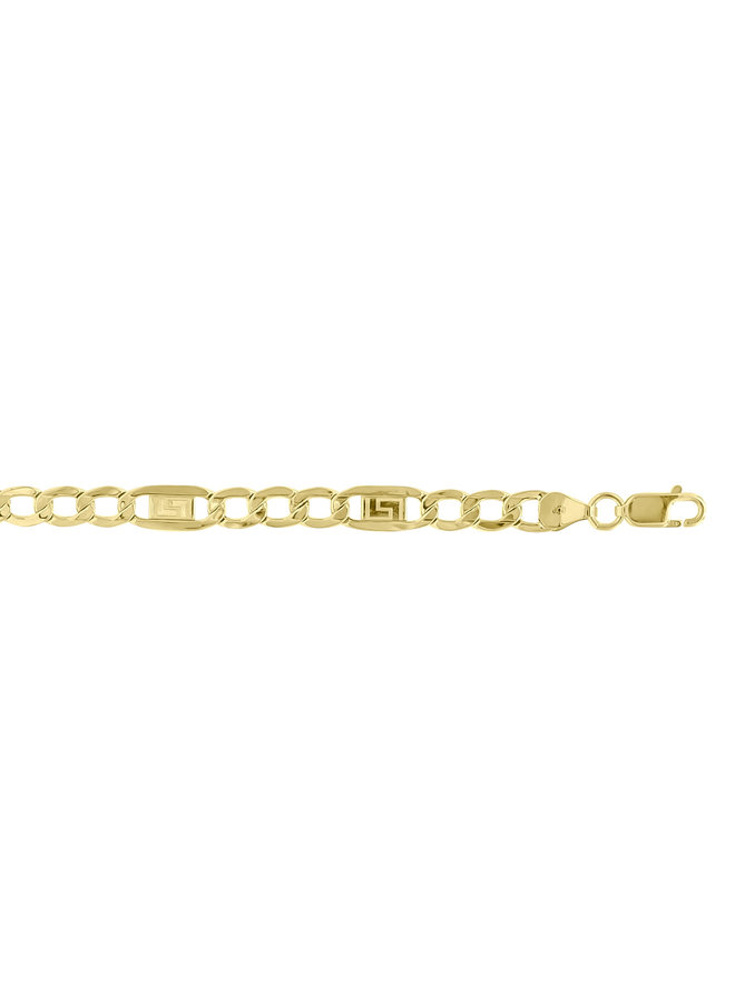 Bracelet 10k jaune figaro versace 8.5''