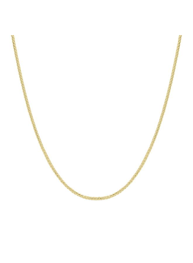Chaine de cheville 10k jaune 10'' mini franco
