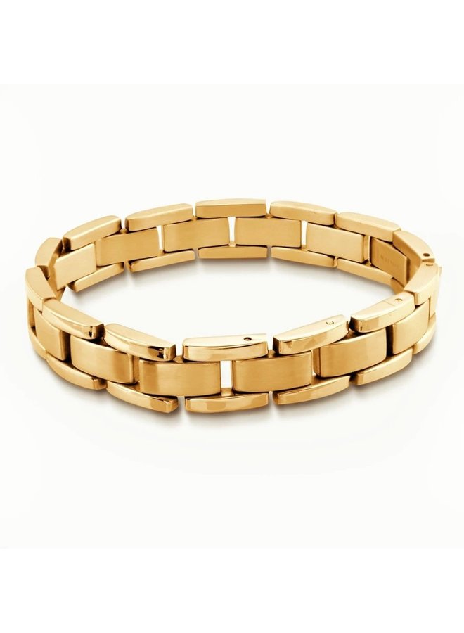 Bracelet acier gold 8''