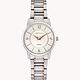 Caravelle dame acier 2t rose gold 30mm