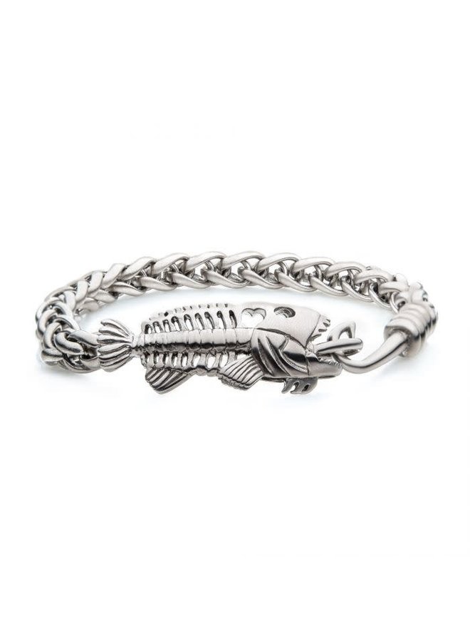 Bracelet acier Fishbone 8.5''